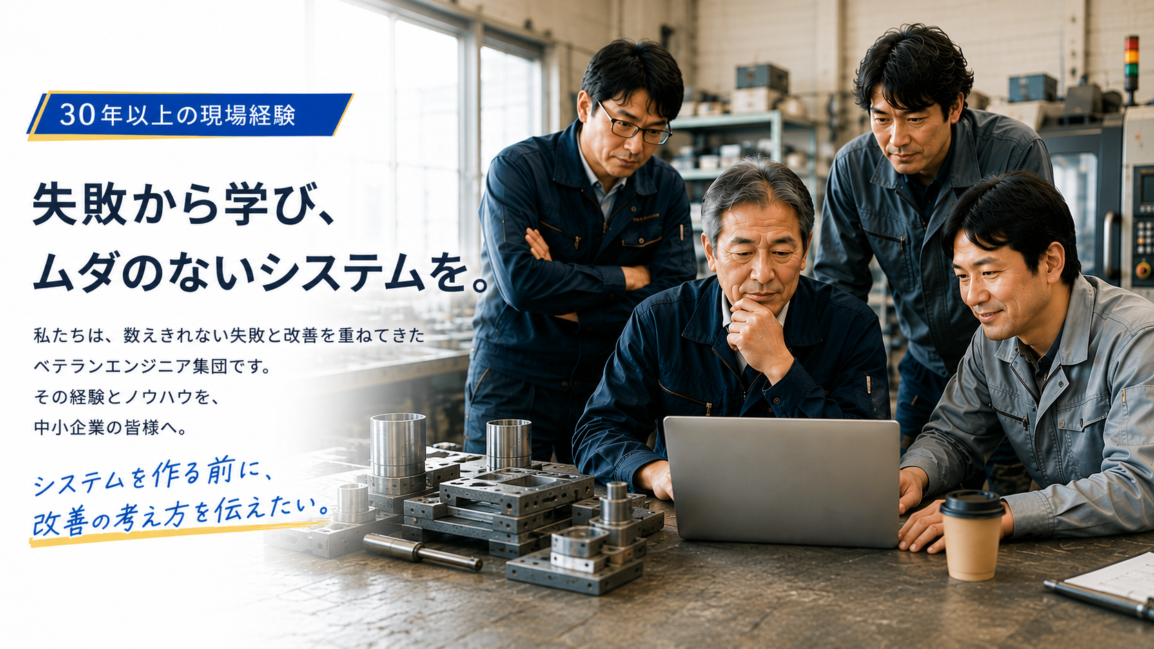 失敗から学び、ムダのないシステムを。